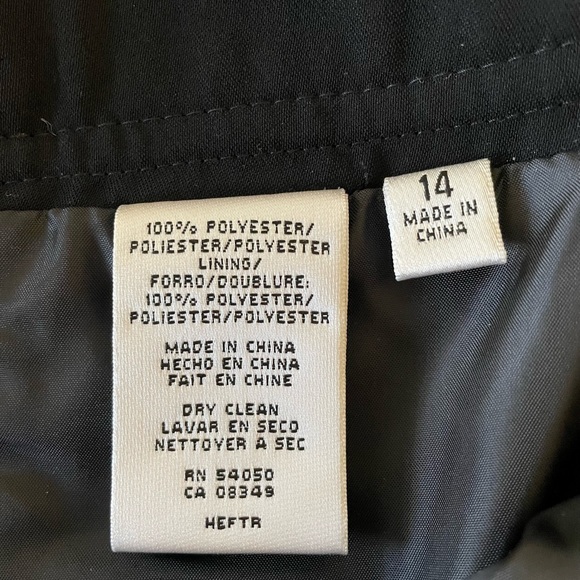 BLACK NINE WEST PENCIL SKIRT Size 14 - Picture 5 of 10